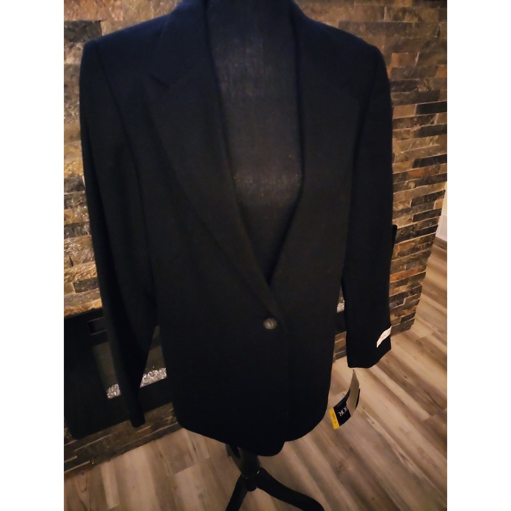 Sag Harbor Old Money Black Wool Suitcoat Size 8 NEW With Tags